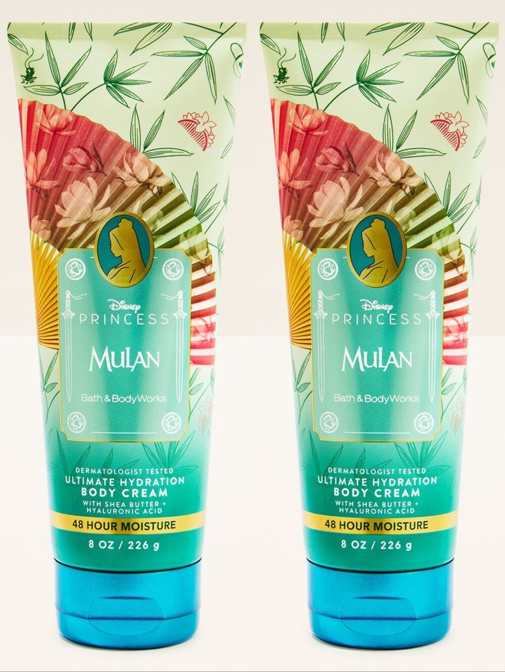Bath & Body Works Disney Princess Mulan Body Cream Set of 2 NEW